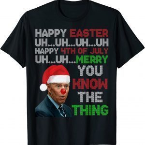 T-Shirt Joe Biden Clown Happy Easter Ugly Christmas Sweater