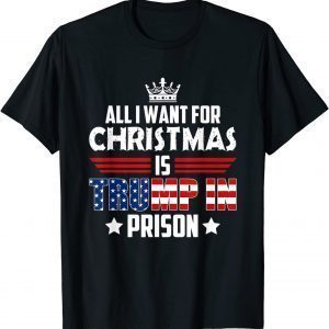 T-Shirt All I Want for Christmas Is Trump in Prison