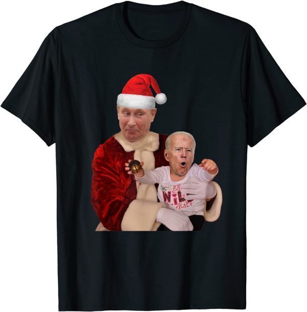 T-Shirt Biden and Putin Santa Christmas Funny Christmas 2022