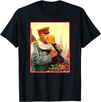 Trump Baby with Putin Soviet Propaganda Poster 2022 T-Shirt