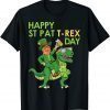 Funny Happy St. Pat T-Rex Day Trump On Dinosaur St. Patrick's Day T-Shirt