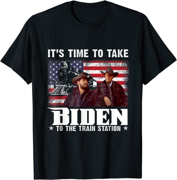 Its Time To Take Biden To The Train Station Funny T-Shirt