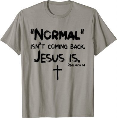 Normal Isn't Coming Back But Jesus Is Revelation 14 Costume Gift T-Shirt