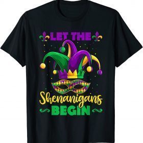 Let The Shenanigans Begin Mardi Gras , Kids Men Women Classic T-Shirt