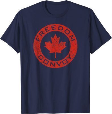 FREEDOM CONVOY 2022 CANADIAN MAPLE LEAF TRUCKER TEES T-Shirt
