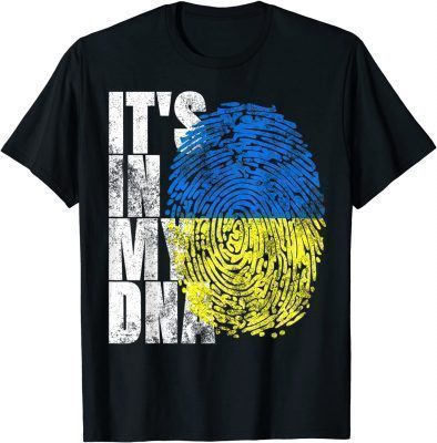 It's In My DNA Ukrainian Gifts Vyshyvanka Kozak Ukraine Flag Classic Shirts