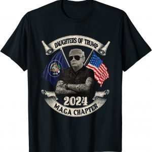 T-Shirt Daughters Of Trump 2024 MAGA Chapter USA Flag