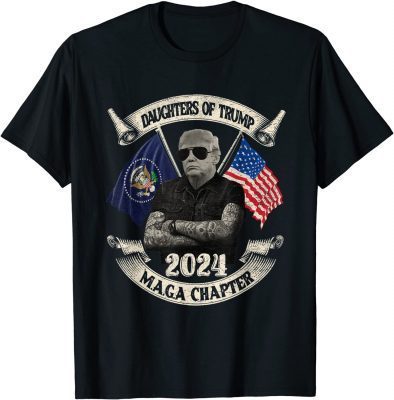 T-Shirt Daughters Of Trump 2024 MAGA Chapter USA Flag