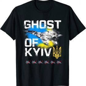 GHOST OF KYIV Ukraine Fighter Jet 2022 T-Shirt