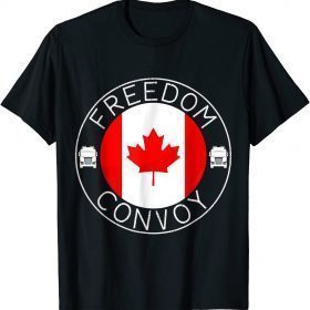 Canada Freedom Convoy 2022 Canadian Truckers Support flag Classic TShirt