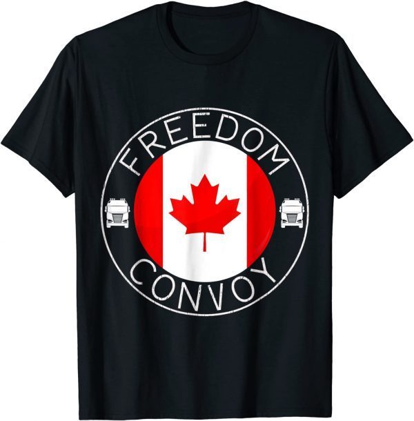 Canada Freedom Convoy 2022 Canadian Truckers Support flag Classic TShirt