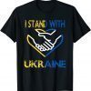 Support Ukraine I Stand With Ukraine Ukrainian Flag T-Shirt