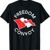 T-Shirt Freedom Convoy 2022 Let's Go Truckers Support Canada Flag