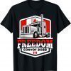 Canada Freedom Convoy 2022 Canadian Truckers Support flag Official T-Shirt