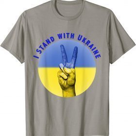I Stand with Ukraine Ukrainian Flag Ukrainians Puck Futin Unisex T-Shirt