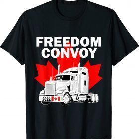 Canada Freedom Convoy 2022 Canadian Truckers Support Unisex TShirt