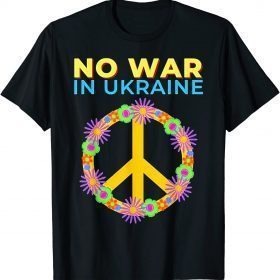 No War In Ukraine I Stand With Ukraine Ukrainian Flag Classic T-Shirt