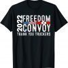 American Flag Canada Flag Freedom Convoy 2022 TRUCKER Driver Shirts