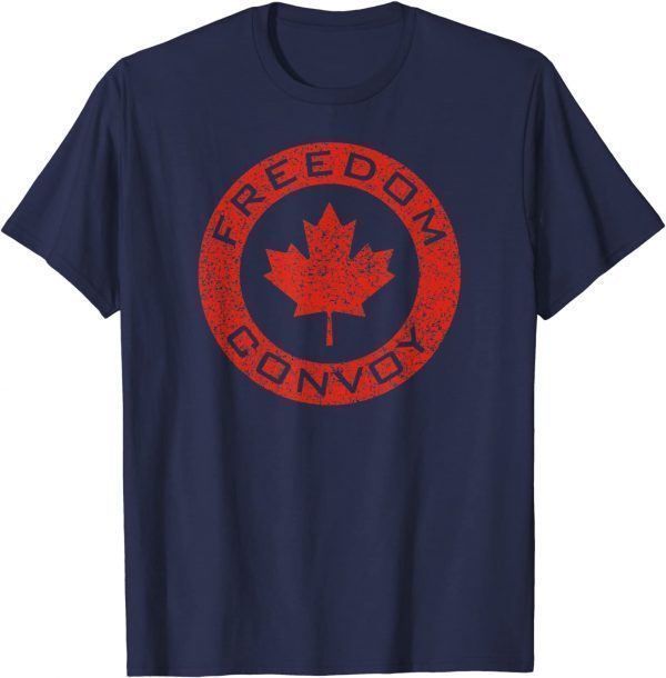 CLASSIC FREEDOM CONVOY 2022 CANADIAN MAPLE LEAF TRUCKER TEES SHIRTS