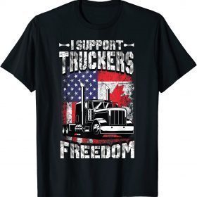 Official I Support Truckers Freedom Convoy 2022 T-Shirt