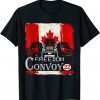 Canada Freedom Convoy 2022 Canadian Truckers Support flag T-Shirt