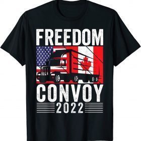 Freedom convoy 2022 American Canadian Flag Classic T-Shirt