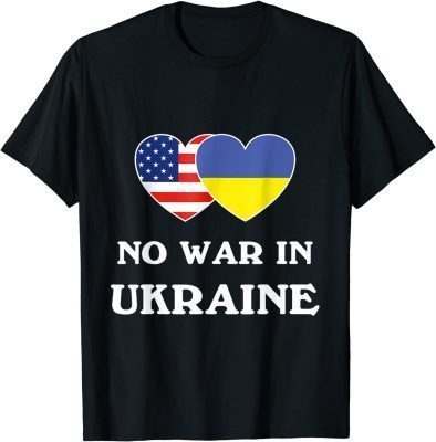 T-Shirt Loving USA Ukraine Flag Heart Ukrainian Americans Love Vintage