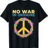 2022 No War In Ukraine I Stand With Ukraine Ukrainian Flag T-Shirt