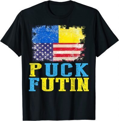 2022 Puck Futin Meme I Stand With Ukraine Ukrainian Lover support T-Shirt