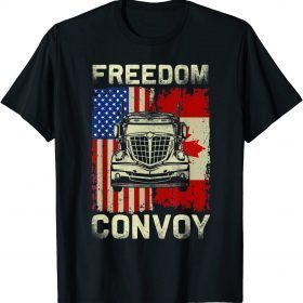 T-Shirt Freedom Convoy 2022 Support Canadian Truckers Mandate Truck 2022