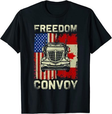 T-Shirt Freedom Convoy 2022 Support Canadian Truckers Mandate Truck 2022