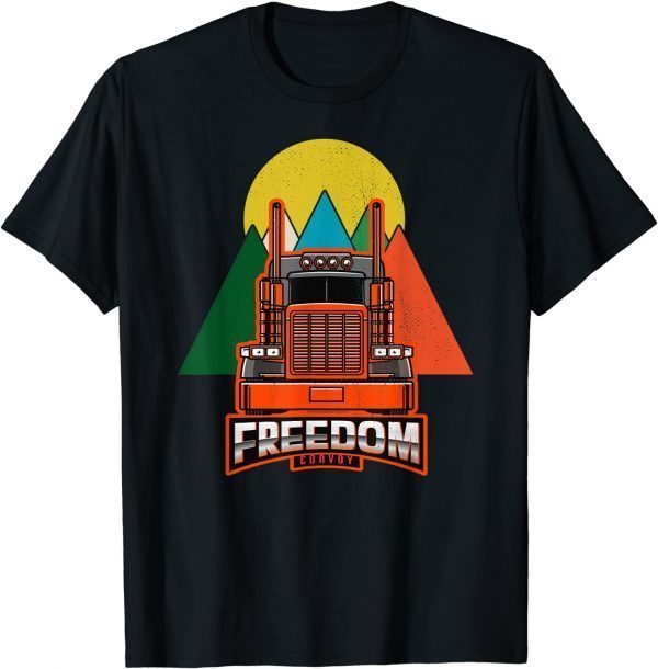 Funny Freedom Convoy 2022 Support Canada Trucker Convoy TShirt