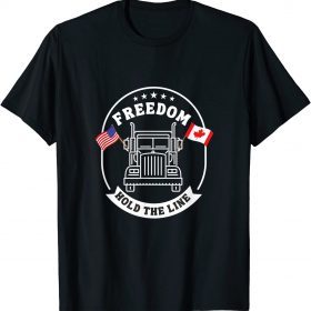 Truckers Freedom Convoy 2022 Trucker Tshirt for USA & Canada Gift T-Shirt