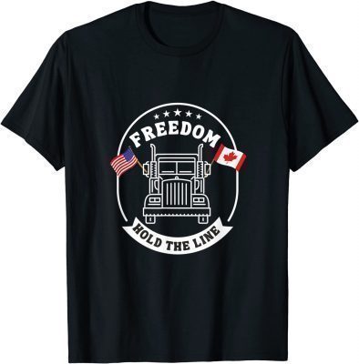 Truckers Freedom Convoy 2022 Trucker Tshirt for USA & Canada Gift T-Shirt