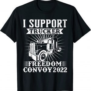 T-Shirt Canada Freedom Convoy 2022 Canadian Truckers Support flag