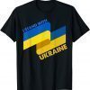 Ukrainian Flag Support I Stand With Ukraine Ribbon T-Shirt