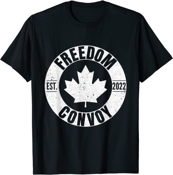 Canada Freedom Convoy 2022 Canadian Maple Leaf Trucker 5 Tee Shirts