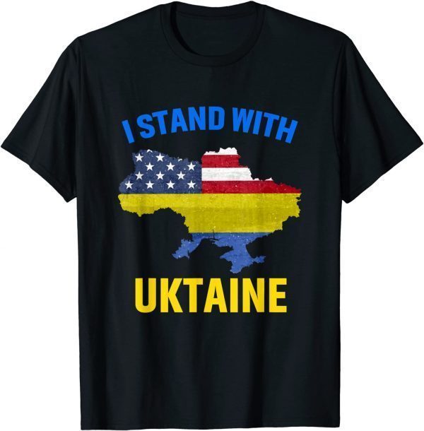 Ukrainian Lover I stand with Ukraine flag 2022 T-Shirt