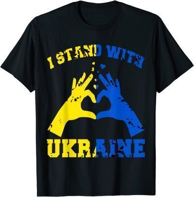 T-Shirt Support Ukraine I Stand With Ukraine Ukrainian Flag