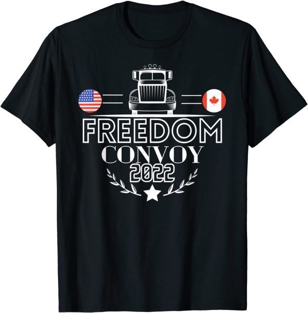 T-Shirt Canada Freedom Convoy 2022 Canadian Truckers Support