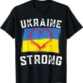 I Support Ukraine Strong Pray For Ukraine Flag Free Ukraine T-Shirt