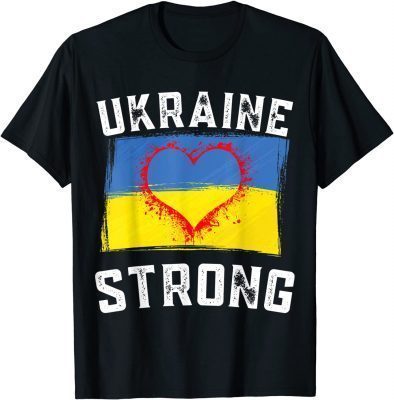 I Support Ukraine Strong Pray For Ukraine Flag Free Ukraine T-Shirt