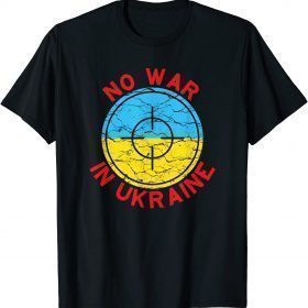 T-Shirt No war in Ukraine flag emblem patriot