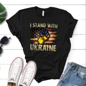 I Stand With Ukraine, I Support Ukraine Classic Tee Shirts