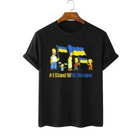 The Simpsons I stand with Ukraine, Simpsons Suport Ukraine Classic Shirts
