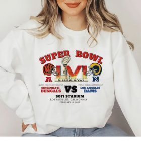 Official Super Bowl 2022 , Bengal vs Rams Champion football Shirt