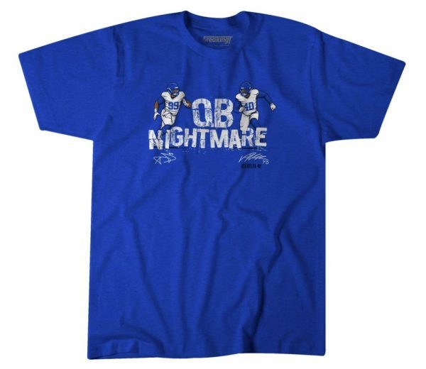 TSHIRT AARON DONALD AND VON MILLER QB NIGHTMARE