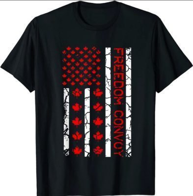 Freedom Convoy 2022 Support Canadian Truckers Mandate Truck TShirt