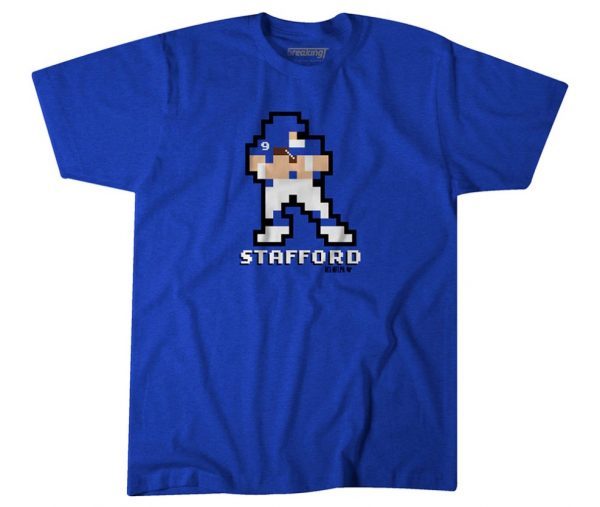 MATTHEW STAFFORD 8 BIT TSHIRT