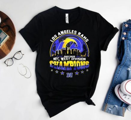 T-Shirt Los Angeles Rams 2022 NFC West Champions , Los Angeles Rams Win